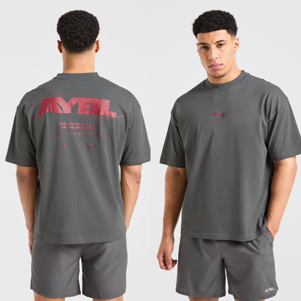 Streetwear Brand Red - Футболка с красным логотипом бренда Strength