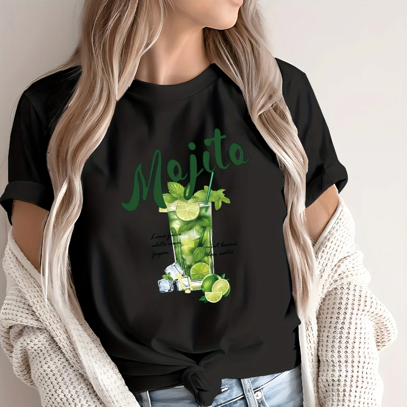 Streetwear Brand Drops - Mojito коктейльный напиток графическая женская футболка